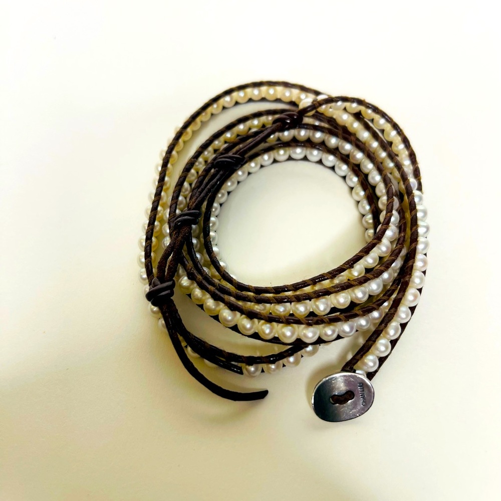 Chan Luu Pearl Wrap Bracelet